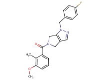 1-(4-fluorobenzyl)-5-(3-methoxy-2-methylbenzoyl)-1,4,5,6-tetrahydropyrrolo[3,4-c]pyrazole