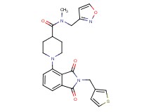 1-[1,3-dioxo-2-(3-thienylmethyl)-2,3-dihydro-1H-isoindol-4-yl]-N-(3-isoxazolylmethyl)-N-methyl-4-piperidinecarboxamide