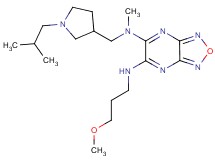 N-[(1-isobutyl-3-pyrrolidinyl)methyl]-N'-(3-methoxypropyl)-N-methyl[1,2,5]oxadiazolo[3,4-b]pyrazine-5,6-diamine