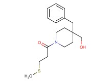 {4-benzyl-1-[3-(methylthio)propanoyl]-4-piperidinyl}methanol