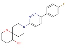 9-[6-(4-fluorophenyl)pyridazin-3-yl]-1-oxa-9-azaspiro[5.5]undecan-5-ol
