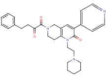 6-(2-oxo-4-phenylbutanoyl)-1-[2-(1-piperidinyl)ethyl]-3-(4-pyridinyl)-5,6,7,8-tetrahydro-1,6-naphthyridin-2(1H)-one