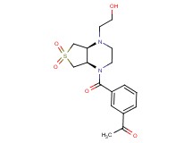 1-(3-{[(4aS*,7aR*)-4-(2-hydroxyethyl)-6,6-dioxidohexahydrothieno[3,4-b]pyrazin-1(2H)-yl]carbonyl}phenyl)ethanone