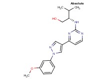 (2S)-2-({4-[1-(3-methoxyphenyl)-1H-pyrazol-4-yl]pyrimidin-2-yl}amino)-3-methylbutan-1-ol