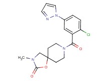 8-[2-chloro-5-(1H-pyrazol-1-yl)benzoyl]-3-methyl-1-oxa-3,8-diazaspiro[4.5]decan-2-one