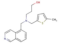 3-{(isoquinolin-5-ylmethyl)[(5-methyl-2-thienyl)methyl]amino}propan-1-ol