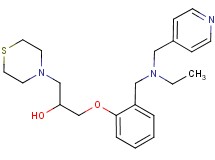 1-(2-{[ethyl(4-pyridinylmethyl)amino]methyl}phenoxy)-3-(4-thiomorpholinyl)-2-propanol