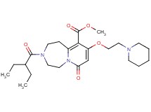 methyl 3-(2-ethylbutanoyl)-7-oxo-9-[2-(1-piperidinyl)ethoxy]-1,2,3,4,5,7-hexahydropyrido[1,2-d][1,4]diazepine-10-carboxylate