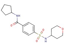 N-cyclopentyl-4-[(tetrahydro-2H-pyran-4-ylamino)sulfonyl]benzamide