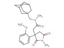 N-(1-adamantylmethyl)-2-[3-(2-methoxyphenyl)-1-methyl-2,5-dioxo-3-pyrrolidinyl]-N-methylacetamide