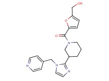 [5-({3-[1-(4-pyridinylmethyl)-1H-imidazol-2-yl]-1-piperidinyl}carbonyl)-2-furyl]methanol