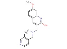 7-methoxy-3-({methyl[(3-methyl-4-pyridinyl)methyl]amino}methyl)-2-quinolinol