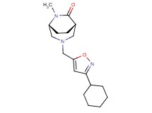 (1S*,5R*)-3-[(3-cyclohexylisoxazol-5-yl)methyl]-6-methyl-3,6-diazabicyclo[3.2.2]nonan-7-one