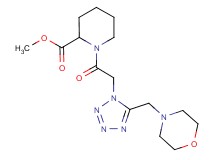 methyl 1-{[5-(4-morpholinylmethyl)-1H-tetrazol-1-yl]acetyl}-2-piperidinecarboxylate