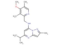 5-isopropyl-N-[(4-methoxy-3,5-dimethyl-2-pyridinyl)methyl]-2-methylpyrazolo[1,5-a]pyrimidin-7-amine