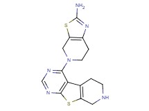 5-(5,6,7,8-tetrahydropyrido[4',3':4,5]thieno[2,3-d]pyrimidin-4-yl)-4,5,6,7-tetrahydro[1,3]thiazolo[5,4-c]pyridin-2-amine dihydrochloride