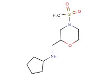 N-{[4-(methylsulfonyl)morpholin-2-yl]methyl}cyclopentanamine
