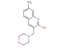 7-methyl-3-(4-morpholinylmethyl)-2-quinolinol