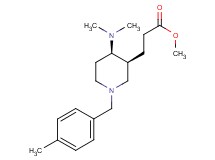 methyl 3-[(3S*,4R*)-4-(dimethylamino)-1-(4-methylbenzyl)-3-piperidinyl]propanoate