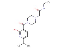 N-ethyl-2-{4-[(2-hydroxy-6-isopropyl-3-pyridinyl)carbonyl]-1-piperazinyl}acetamide