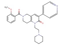 6-(2-methoxybenzoyl)-1-[2-(1-piperidinyl)ethyl]-3-(4-pyridinyl)-5,6,7,8-tetrahydro-1,6-naphthyridin-2(1H)-one