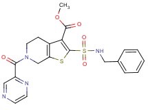 methyl 2-[(benzylamino)sulfonyl]-6-(2-pyrazinylcarbonyl)-4,5,6,7-tetrahydrothieno[2,3-c]pyridine-3-carboxylate