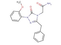 2-[3-benzyl-1-(2-methoxyphenyl)-5-oxo-1,5-dihydro-4H-1,2,4-triazol-4-yl]acetamide