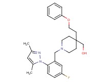 [1-[2-(3,5-dimethyl-1H-pyrazol-1-yl)-5-fluorobenzyl]-4-(2-phenoxyethyl)-4-piperidinyl]methanol