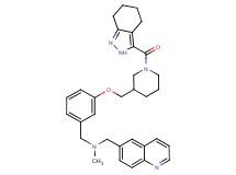 N-methyl-1-(6-quinolinyl)-N-(3-{[1-(4,5,6,7-tetrahydro-2H-indazol-3-ylcarbonyl)-3-piperidinyl]methoxy}benzyl)methanamine