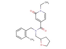 1-ethyl-N-(2-methylbenzyl)-2-oxo-N-(tetrahydrofuran-2-ylmethyl)-1,2-dihydropyridine-4-carboxamide