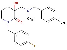 1-(4-fluorobenzyl)-3-hydroxy-3-{[methyl(4-methylbenzyl)amino]methyl}-2-piperidinone