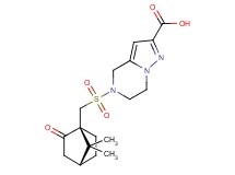 5-({[(1S*,4R*)-7,7-dimethyl-2-oxobicyclo[2.2.1]hept-1-yl]methyl}sulfonyl)-4,5,6,7-tetrahydropyrazolo[1,5-a]pyrazine-2-carboxylic acid