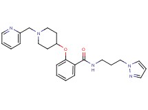 N-[3-(1H-pyrazol-1-yl)propyl]-2-{[1-(2-pyridinylmethyl)-4-piperidinyl]oxy}benzamide