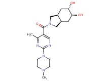 (3aR*,5S*,6S*,7aS*)-2-{[4-methyl-2-(4-methyl-1-piperazinyl)-5-pyrimidinyl]carbonyl}octahydro-1H-isoindole-5,6-diol