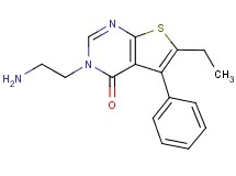 3-(2-aminoethyl)-6-ethyl-5-phenylthieno[2,3-d]pyrimidin-4(3H)-one