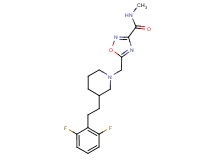 5-({3-[2-(2,6-difluorophenyl)ethyl]-1-piperidinyl}methyl)-N-methyl-1,2,4-oxadiazole-3-carboxamide
