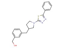 (3-{[1-(5-phenyl-1,3,4-thiadiazol-2-yl)pyrrolidin-3-yl]methyl}phenyl)methanol