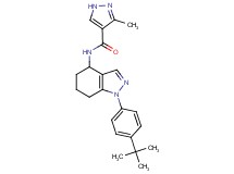 N-[1-(4-tert-butylphenyl)-4,5,6,7-tetrahydro-1H-indazol-4-yl]-3-methyl-1H-pyrazole-4-carboxamide