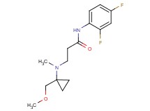 N-(2,4-difluorophenyl)-3-[[1-(methoxymethyl)cyclopropyl](methyl)amino]propanamide