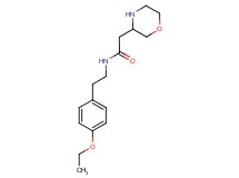 N-[2-(4-ethoxyphenyl)ethyl]-2-morpholin-3-ylacetamide