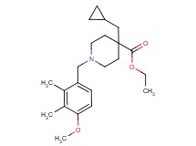 ethyl 4-(cyclopropylmethyl)-1-(4-methoxy-2,3-dimethylbenzyl)-4-piperidinecarboxylate