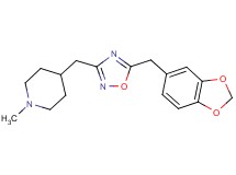 4-{[5-(1,3-benzodioxol-5-ylmethyl)-1,2,4-oxadiazol-3-yl]methyl}-1-methylpiperidine