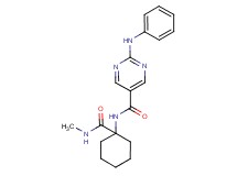2-anilino-N-{1-[(methylamino)carbonyl]cyclohexyl}pyrimidine-5-carboxamide