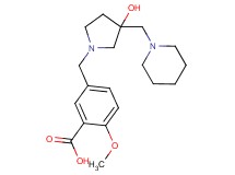 5-{[3-hydroxy-3-(piperidin-1-ylmethyl)pyrrolidin-1-yl]methyl}-2-methoxybenzoic acid