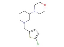 4-{1-[(5-chloro-2-thienyl)methyl]-3-piperidinyl}morpholine