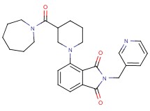 4-[3-(1-azepanylcarbonyl)-1-piperidinyl]-2-(3-pyridinylmethyl)-1H-isoindole-1,3(2H)-dione