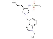 N-{(3S*,4R*)-1-[(1-ethyl-1H-indol-4-yl)methyl]-4-propyl-3-pyrrolidinyl}methanesulfonamide