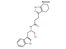 N-[(1S)-2-hydroxy-1-(1H-indol-3-ylmethyl)ethyl]-3-(4,5,6,7-tetrahydro-1H-indazol-3-yl)propanamide