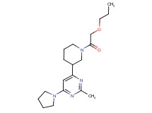 2-methyl-4-[1-(propoxyacetyl)-3-piperidinyl]-6-(1-pyrrolidinyl)pyrimidine