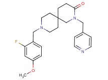 9-(2-fluoro-4-methoxybenzyl)-2-(pyridin-4-ylmethyl)-2,9-diazaspiro[5.5]undecan-3-one